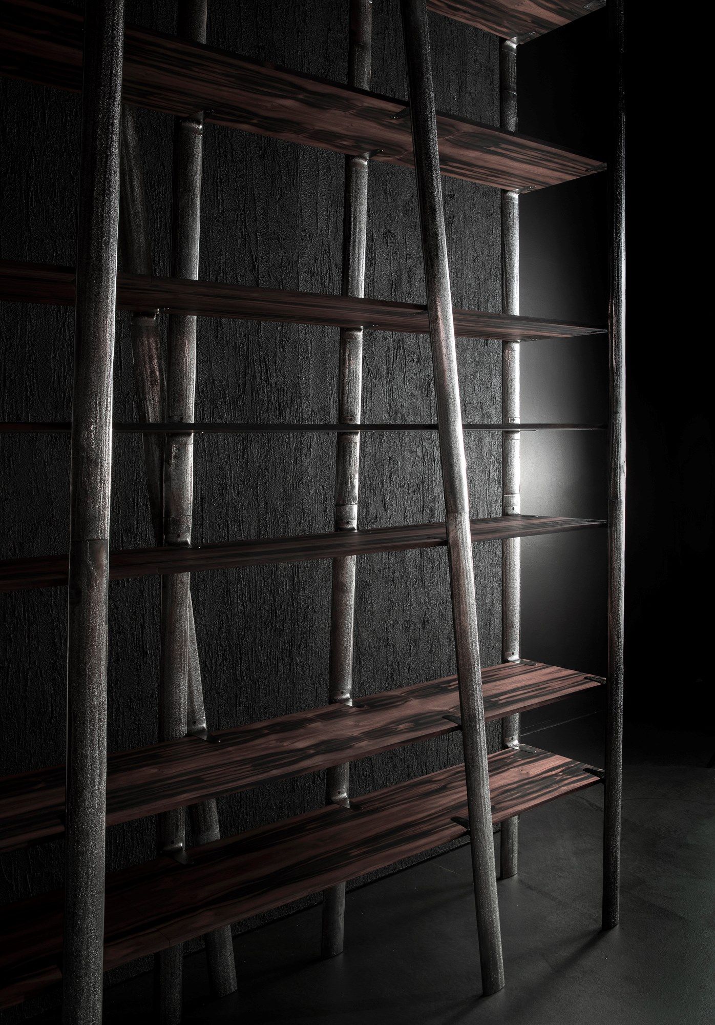 Оловянный книжный шкаф с деревянными полками Henge WEB ARCH-00083182 - Вид №6