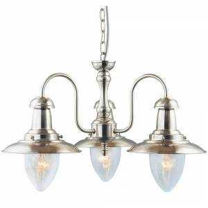 Подвесная люстра Arte Lamp Fisherman A5518LM-3SS ARTE LAMP ДИЗАЙНЕРСКИЕ, FISHERMAN SILVER 056156 Серебро