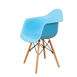 91988747 Кухонный стул Derstuhl 330 wood 43x82x60 см полипропилен цвет голубой STLM-1340340