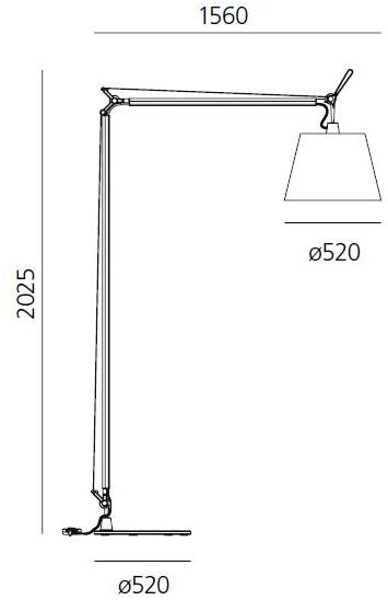 Artemide Светодиодный торшер прямого света с гибким кронштейном Tolomeo sun-id-1466916 - Вид №2