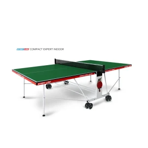 90583939 Теннисный стол складной Start line Compact Expert Indoor green 274 - 274 см х 152.5 см х 76 см ЛДСП зеленый STLM-1356629