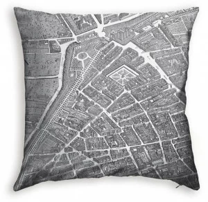 Koziel Квадратная подушка из полиэстера Turgot map of paris 9997-81