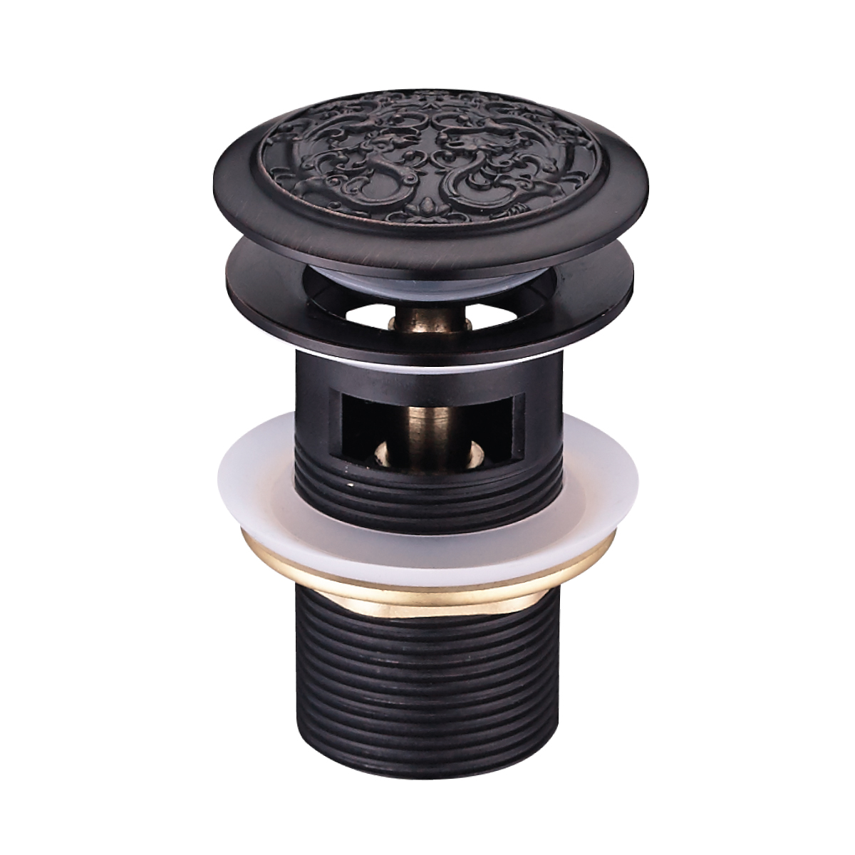 LM6680ORB Аксессуары Jasmine донный клапан клик-клак, черная бронза LEMARK  - Вид №1