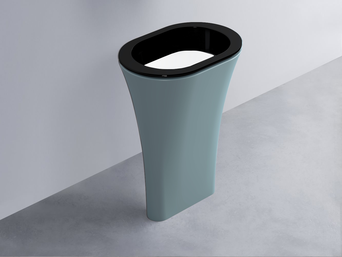 AMLA65-N+AMPILO-BL+AMCOLO-PL Раковина Amedeo Ovale отдельностоящая cielo Enjoy + Amedeo Ceramica Cielo