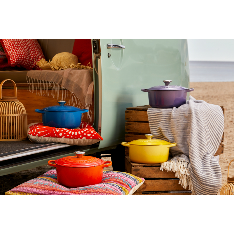 Кастрюля чугунная Le Creuset, Ø22 см, голубая 21177222002430 - Вид №2