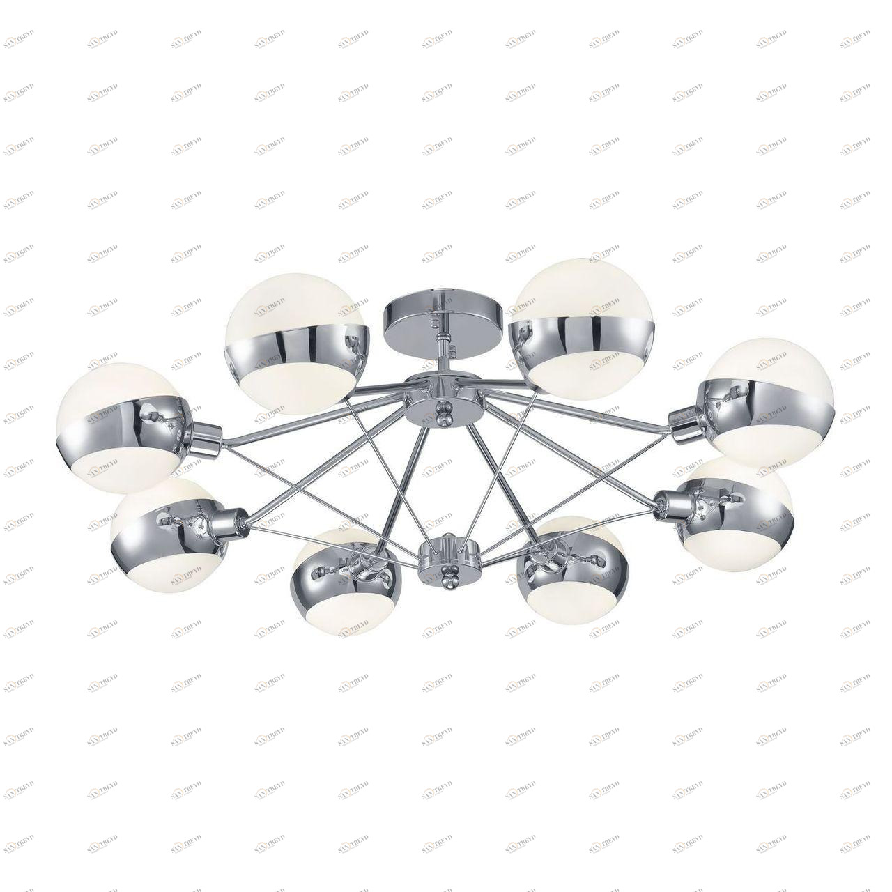 Потолочная люстра Freya Silvia FR5009CL-08CH белая FREYA ДИЗАЙНЕРСКИЕ, SILVIA 220648 Белый 