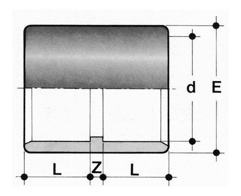 SANIT 623016032 Гильза, ХПВХ, независимо от того  - Вид №1