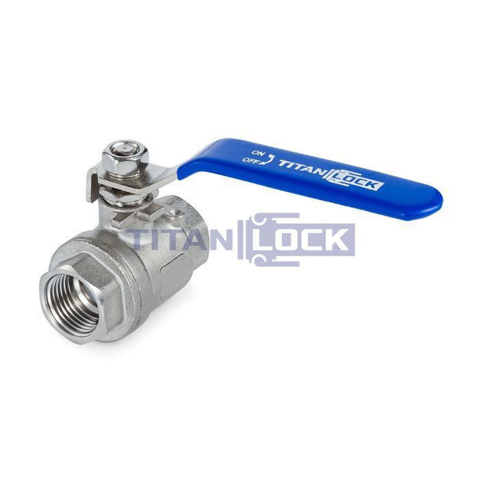 1,5in, шаровый кран, резьба BSP, нерж. сталь TL150BVSS TITAN LOCK  - Вид №2