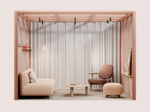 Алюминиевый и стеклянный офисный остров для кофе-брейка