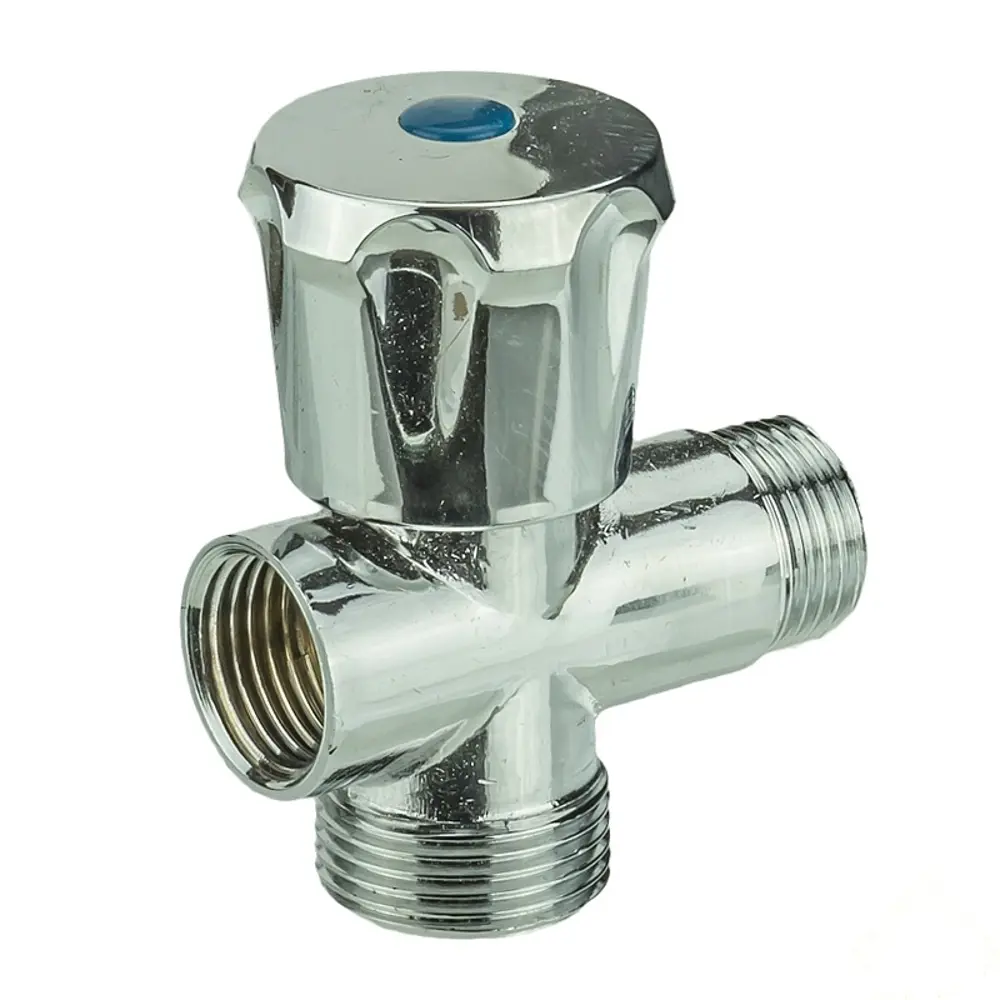 Вентиль запорный Valtec VT.255.N.04 DN16 PN10 1/2"x3/4"x1/2" НР/ВР ручка барашек латунь 10488230 STLM-2045442 
