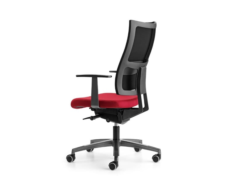 Офисное кресло с сетчатыми колесами и подлокотниками с 5 спицами TALIN Allynet ARCH-00119708