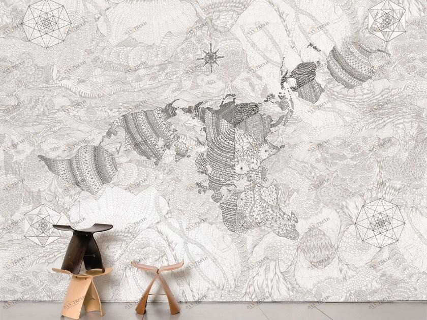 Moustache Флизелиновые бумажные обои sun-id-1469113