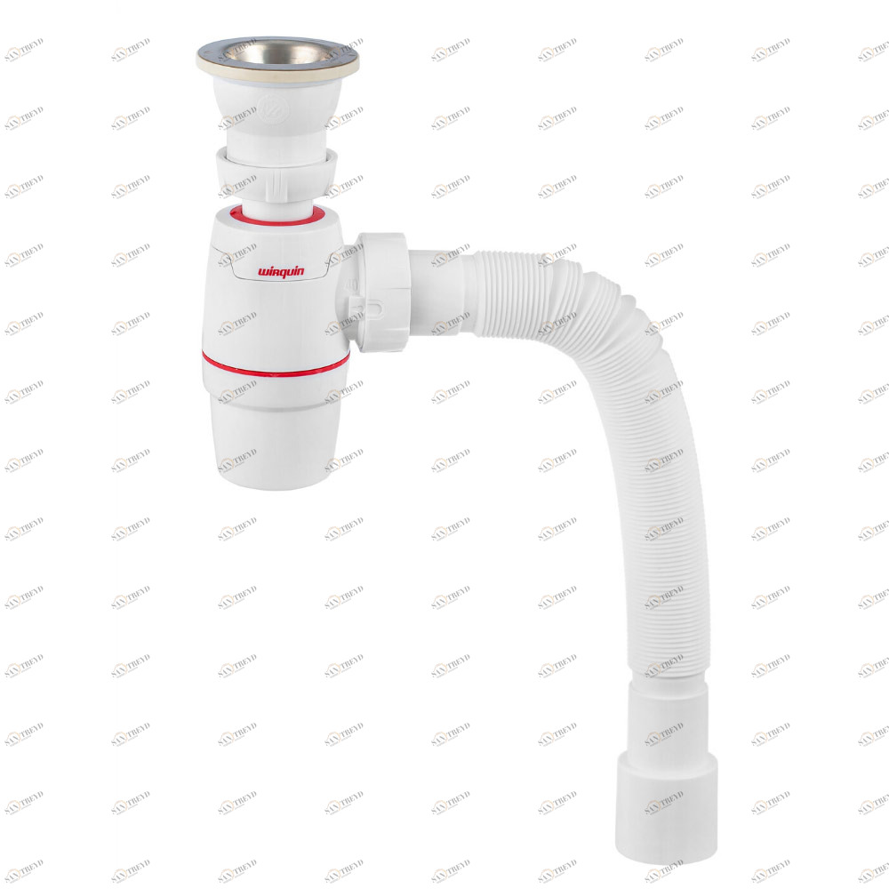 Сифон WIRQUIN NEO с выпуском 1?х40мм и гофротрубой (30987075) 30987075 Santreyd 