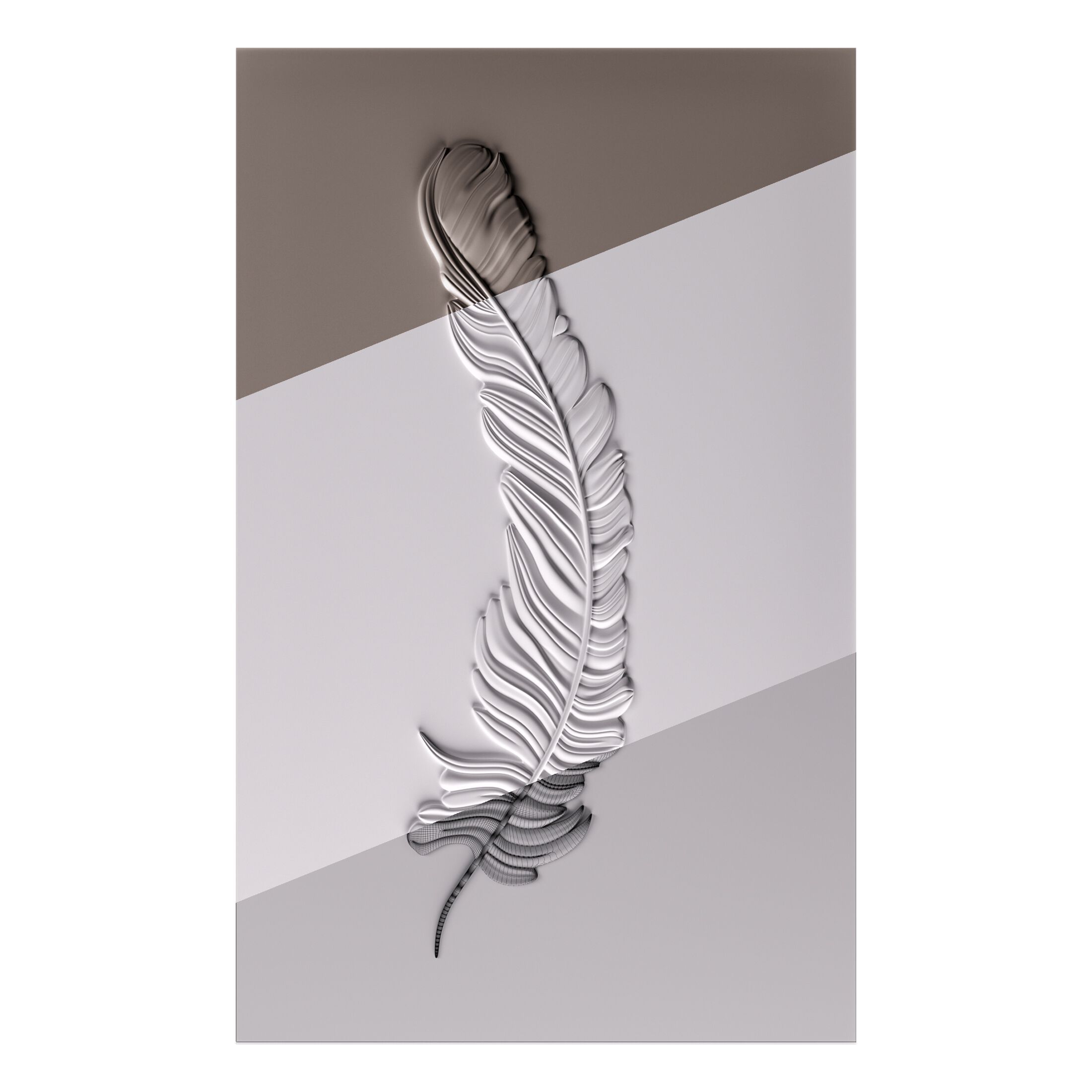 Трехмерная декоративная гипсовая панель WallDeco Pano ARCH-00095760 - Вид №3