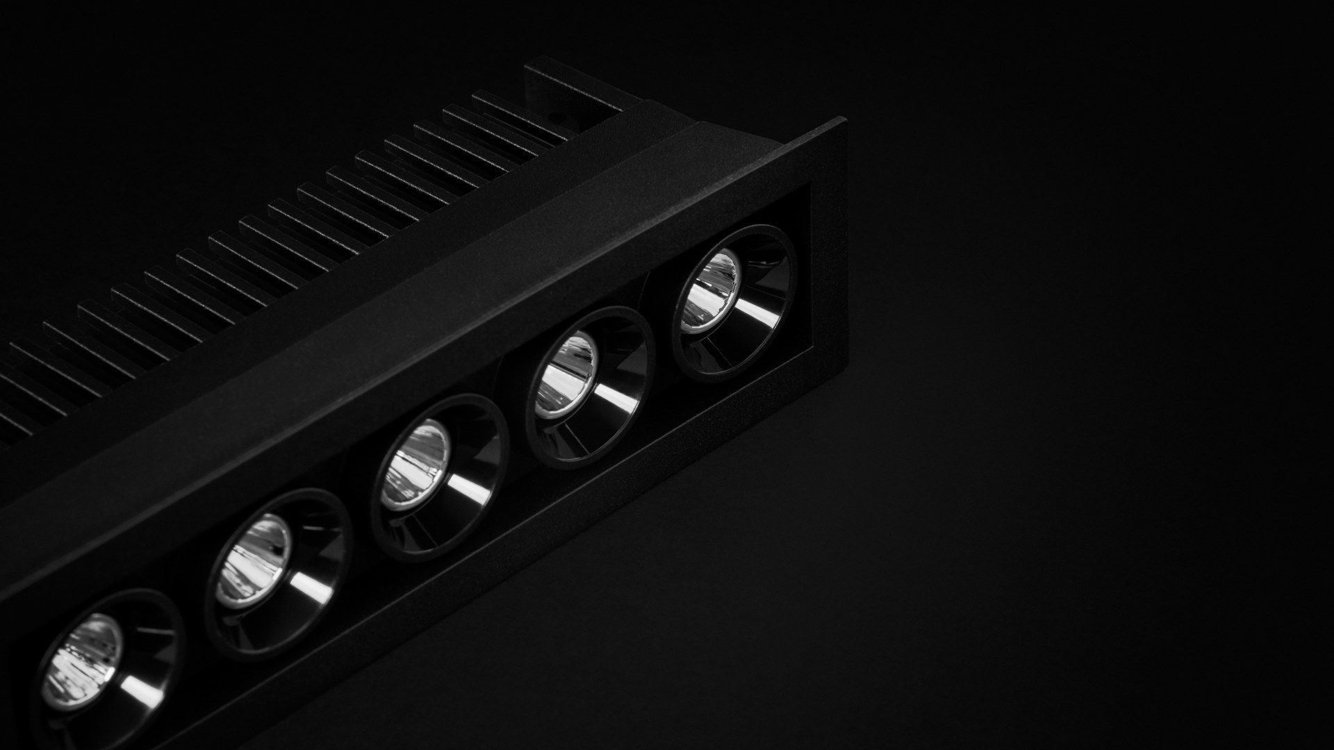 Несколько алюминиевых светодиодных утопленных прожекторов Arkoslight Black Foster Micro ARCH-00052834 - Вид №1