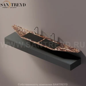 AELLN0AA22426DD Подвесная раковина настенная прямоугольная Agape Ell