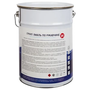 Грунт-эмаль по ржавчине 3 в 1 Профилюкс 6 кг цвет коричневый