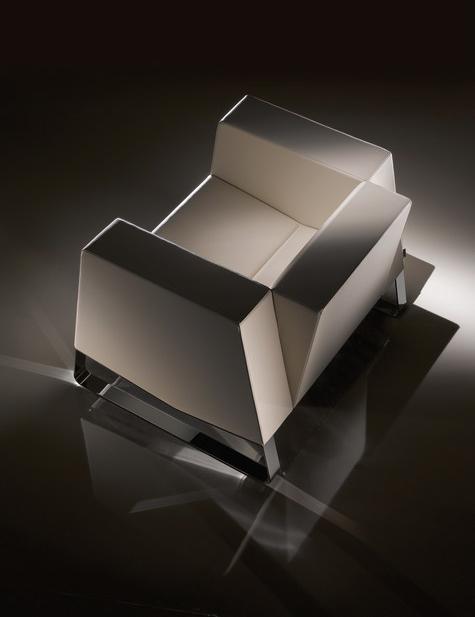 Billiani Кресло-санки с обивкой из кожи с подлокотниками Inka steel sun-id-1377201 - Вид №1