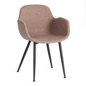 91517388 Комплект кресел 2 шт Tetchair Valentino 55x81x58 см ткань цвет коричневый STLM-1428077