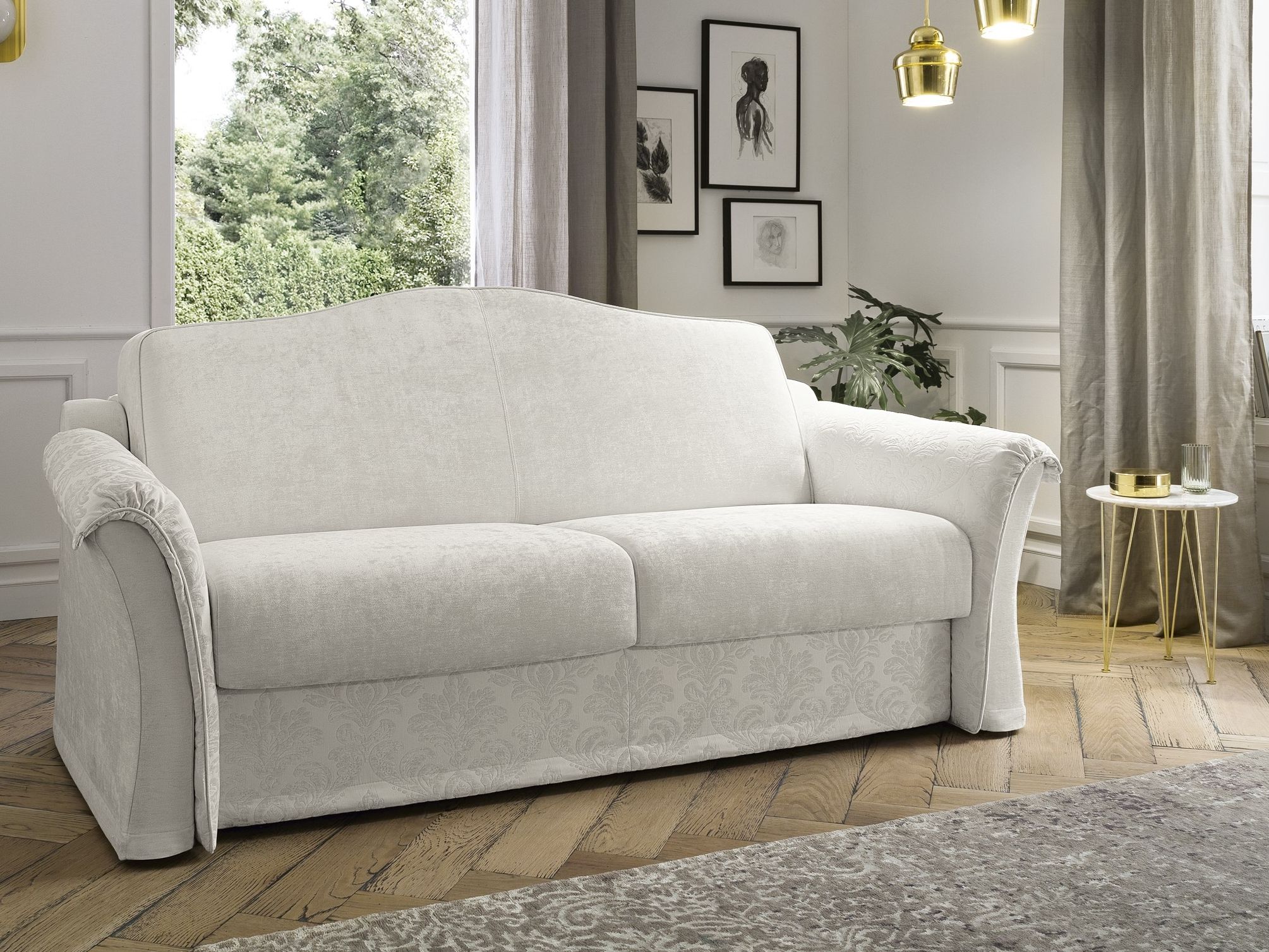 Двуспальный диван-кровать из ткани Felis Day &amp ARCH-00066878 - Вид №1