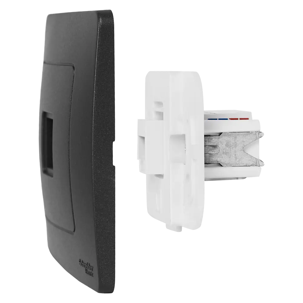 Розетка компьютерная встраиваемая Systeme Electric Blanca RJ45 UTP cat 5e цвет антрацит STLM-2165061 - Вид №4