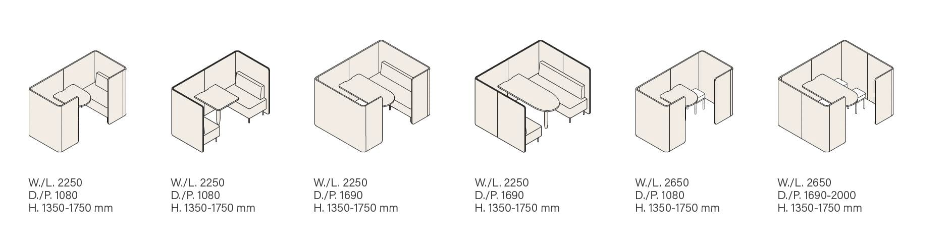 Акустическая ткань офис остров для встречи Martex ядро ARCH-00146543 - Вид №9