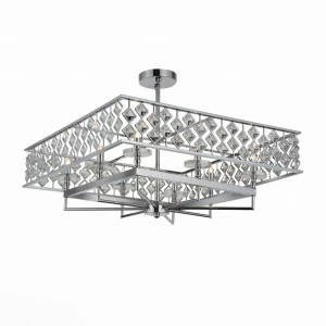 Потолочная светодиодный люстра ST Luce SL784.103.08 ST LUCE ДИЗАЙНЕРСКИЕ 059026 Хром;прозрачный
