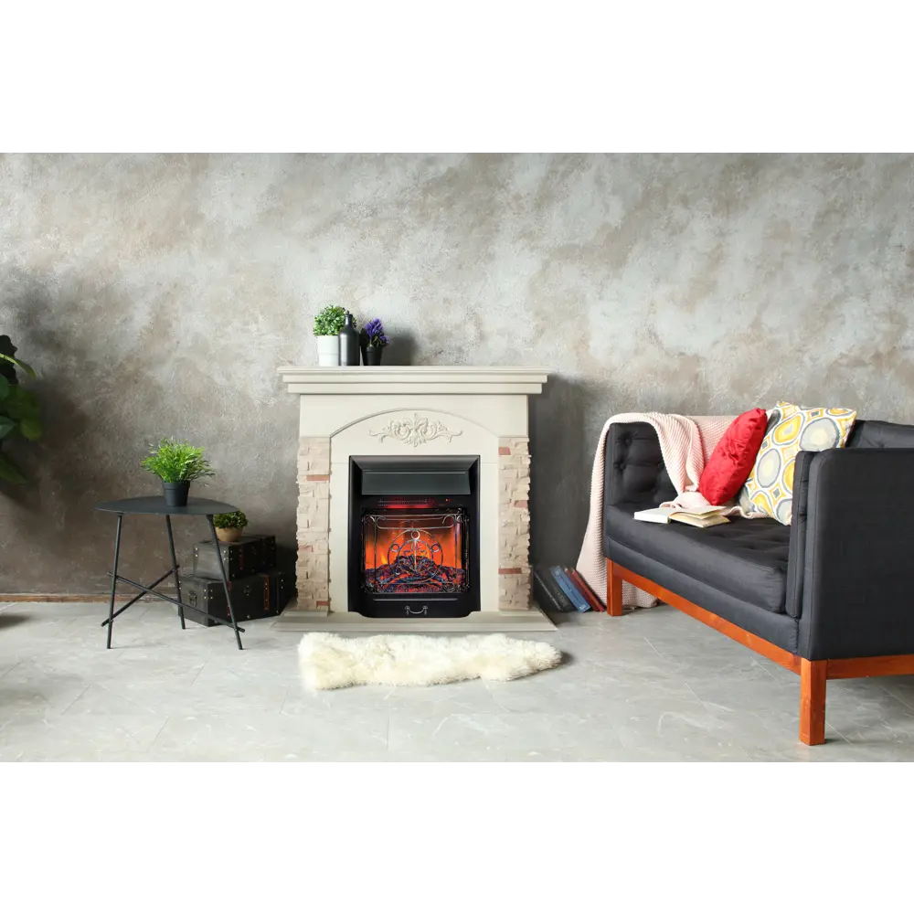 Обрамление Neapolis под очаг Eugene белый дуб REALFLAME STLM-2044579 - Вид №5