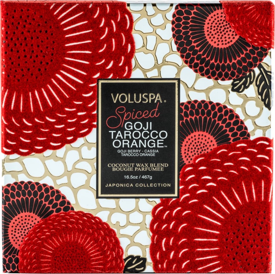 10664208 VOLUSPA Ароматическая свеча Voluspa "Пряная китайская ягода и красный апельсин", с 2 фитилями, 468гр 