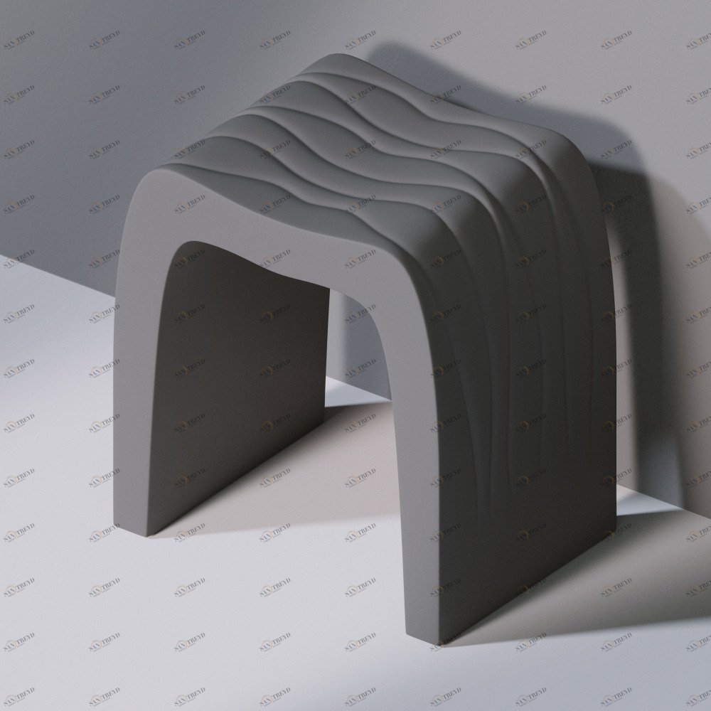 Стул для ванной C100 WAVES SEAT серый AeT ITALIA С100116