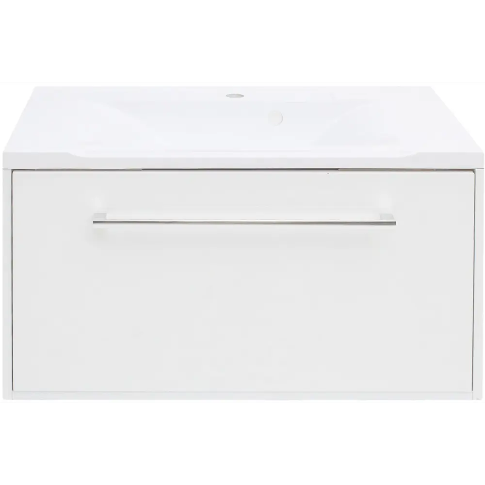 Тумба под раковину подвесная Мерида 80 см цвет белый АКВАТОН STLM-2188263