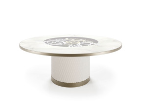 Гостиная из закаленного стекла с Lazy Susan