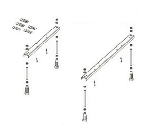 90583826 Ножки для ванны Special POOTSET09 Doppio/Geta/Rethink Space 170/Rethink Space 180/Still Smart/Yukon STLM-0295041 RIHO