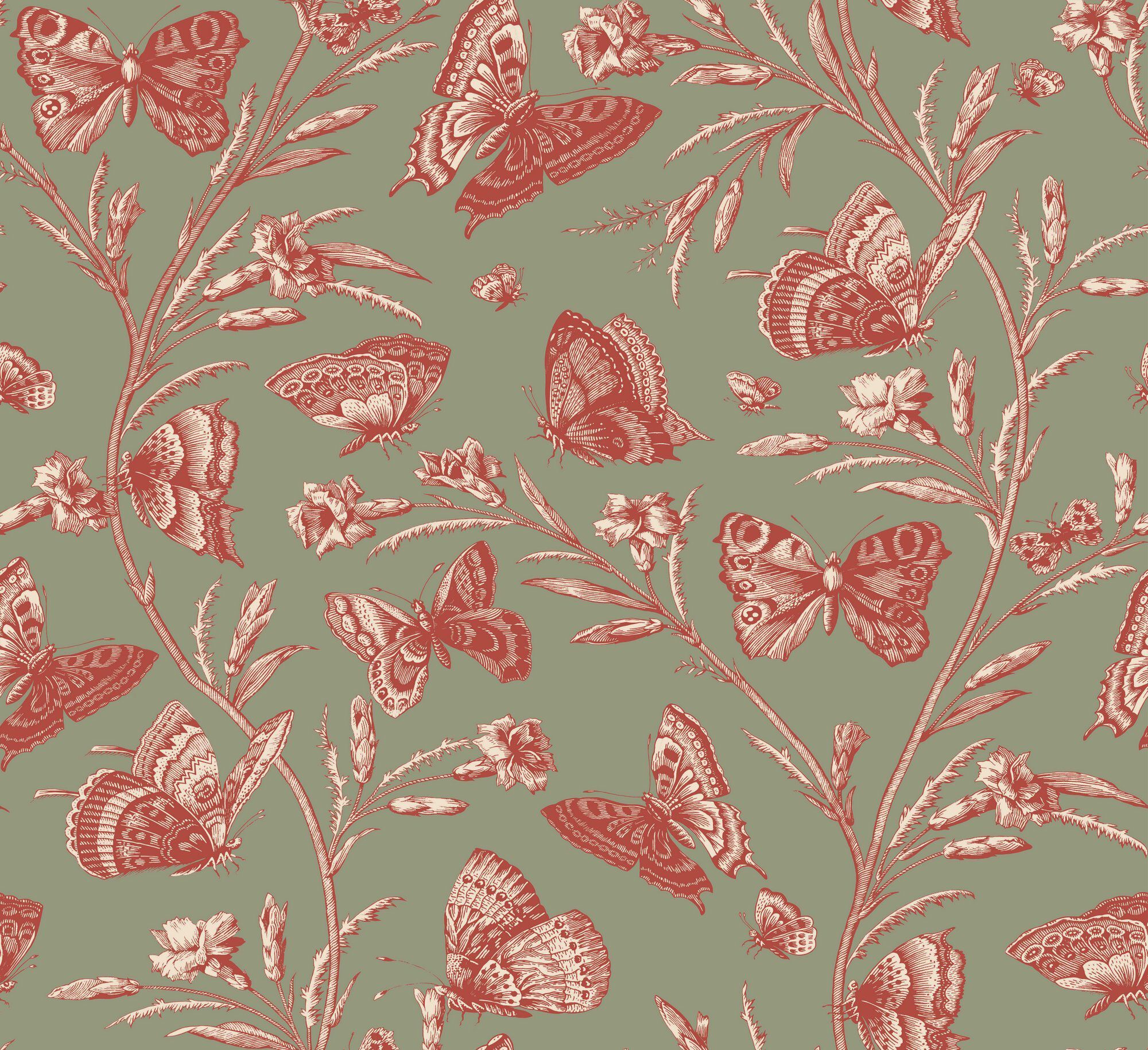 Цветочные узоры нетканые обои LELIEVRE Quenin-Belle Époque ARCH-00007690 - Вид №14