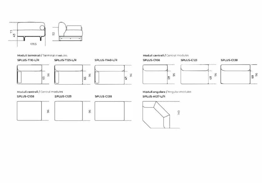 Модульный тканевый диван Gallotti&Radice тычинки ARCH-00126368 - Вид №15