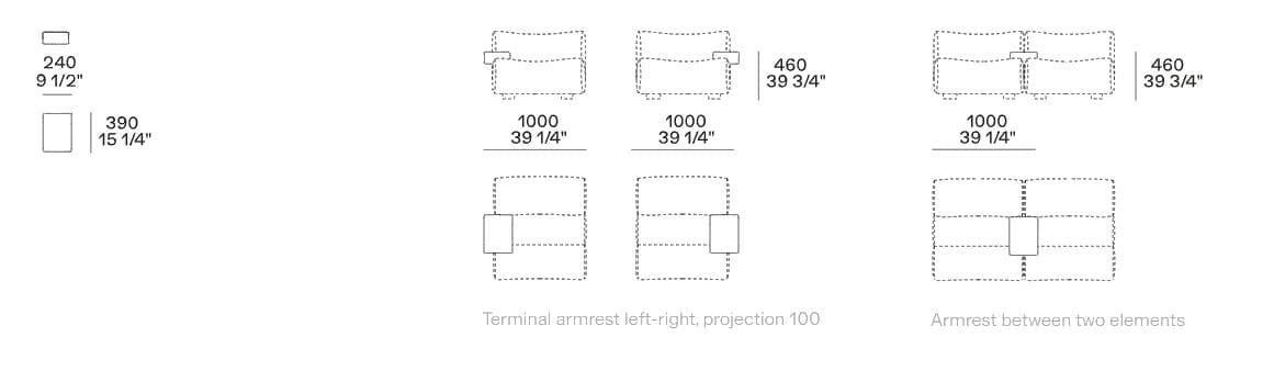 Ткань диван Poliform Ernest ARCH-00013821 - Вид №3