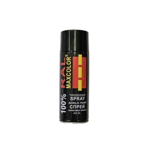 91951430 Декоративная аэрозольная краска Maxcolors Ral 9005 глянцевый цвет чёрный 0.4 л STLM-1478494