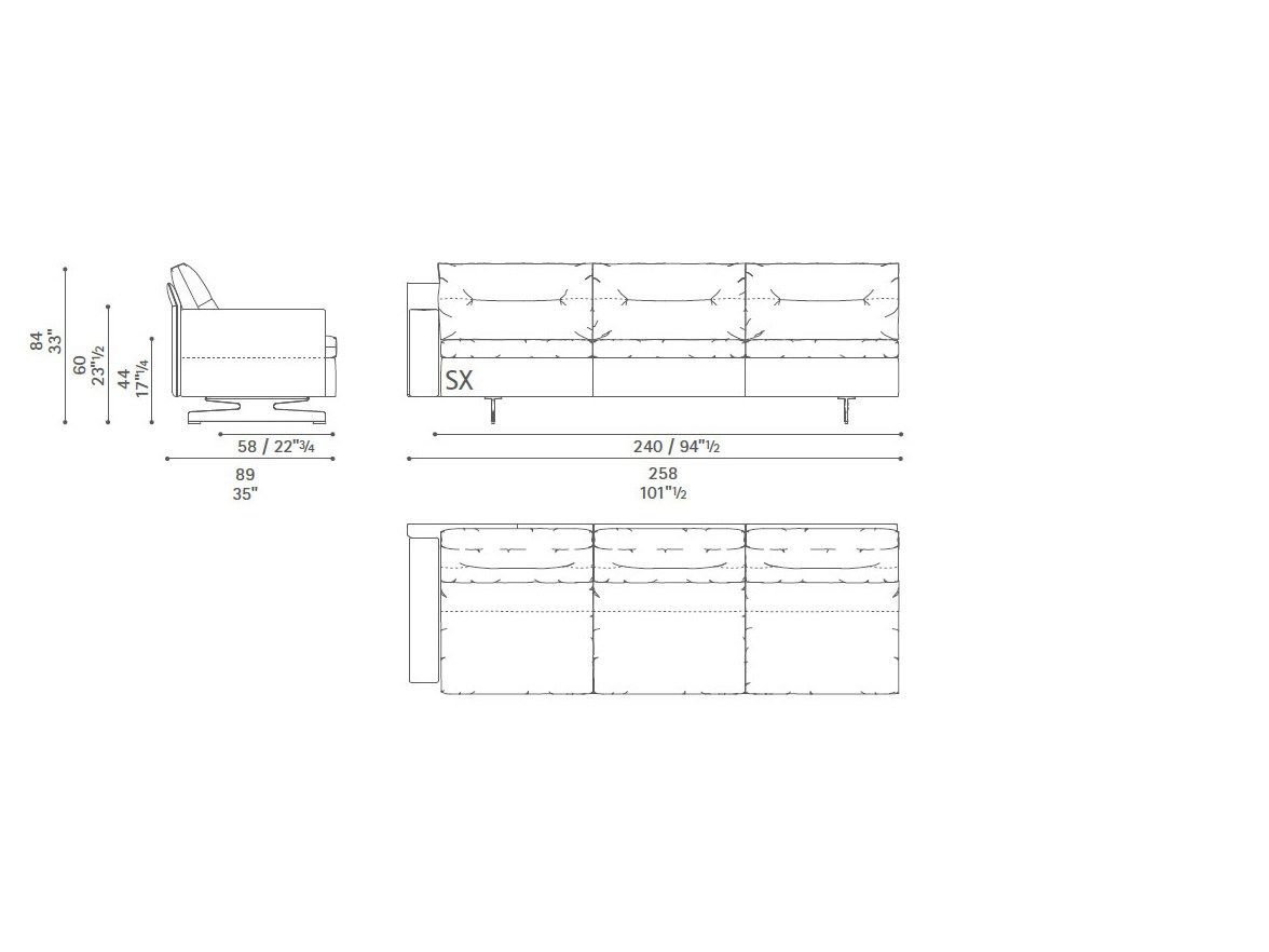 Диван с журнальной стойкой Poltrona Frau коллекция-диваны и кресла ARCH-00101037 - Вид №52