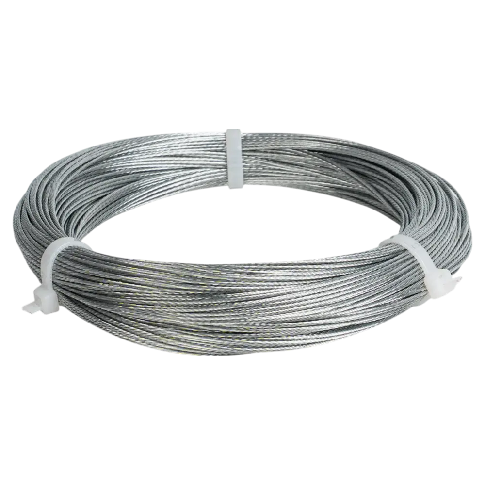Стальной трос Tech-Krep оцинкованный 1×50 м для надежного крепления 89391066 STLM-1575791 - Вид №1