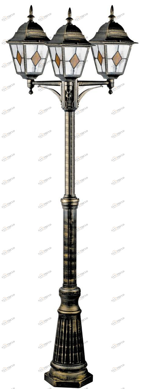 Садово-парковый светильник Arte Lamp Berlin A1017PA-3BN ARTE LAMP ФОНАРЬ 268766 Коричневый 