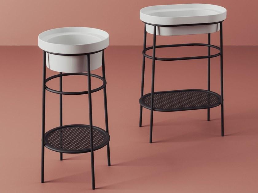 Artceram Тумба под умывальник из металла с вешалкой для полотенец Fuori scala sun-id-1388704 - Вид №3