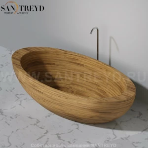 UWD BAULA N1 Ванна свободностоящая 200 см из ореха N1Baula200.walnut