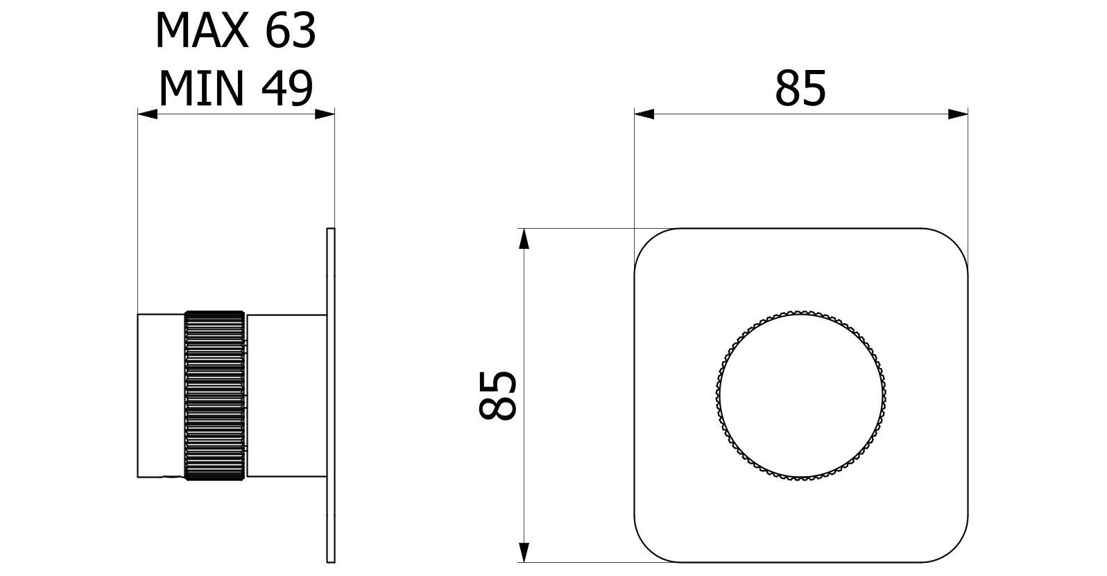 Настенный гидропрогрессивный смеситель IB Reflex ARCH-00112403 - Вид №12