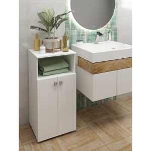 91838866 Шкаф подвесной Santrek Виола 316050 40x83.6см цвет белый STLM-1531147