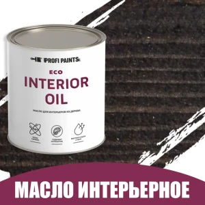 91314400 Масло для стен и потолков быстросохнущее Profipaints Eco Interior Oil 0.9 л Венге STLM-0858308