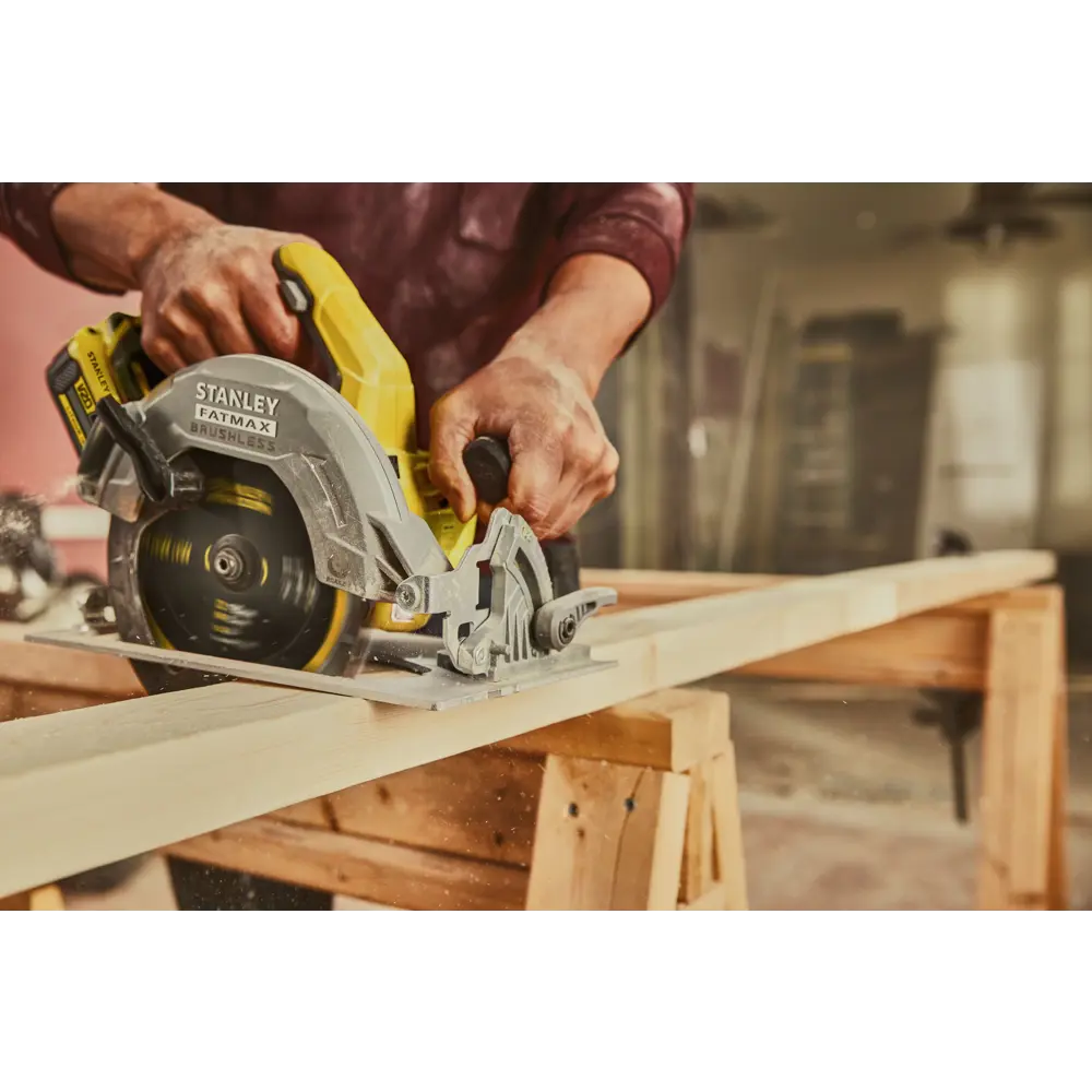Циркулярная пила аккумуляторная Stanley Fatmax SFMCS550B-XJ, 18 В, 190 мм, без АКБ и ЗУ STLM-2064637 - Вид №13