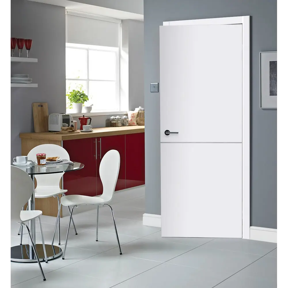 Дверь межкомнатная Smart Н глухая цвет белый 90x200 см (с замком) 86025802 STLM-2129917 VELLDORIS  - Вид №6