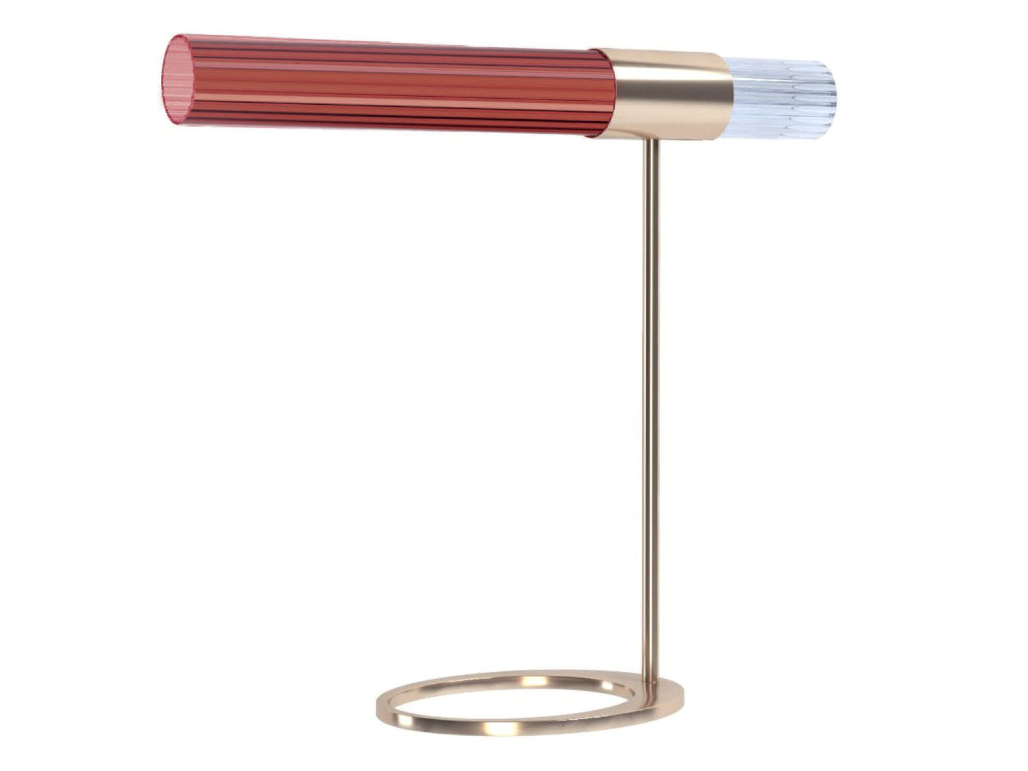 Светодиодная настольная лампа из латуни и цветного стекла LUCE TU Sbarlusc ARCH-00072736 - Вид №1