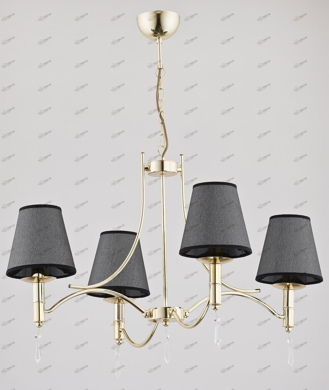 Подвесная люстра Alfa Abil Gold 23024 ALFA ДИЗАЙНЕРСКИЕ, ABIL 186642 Черный 