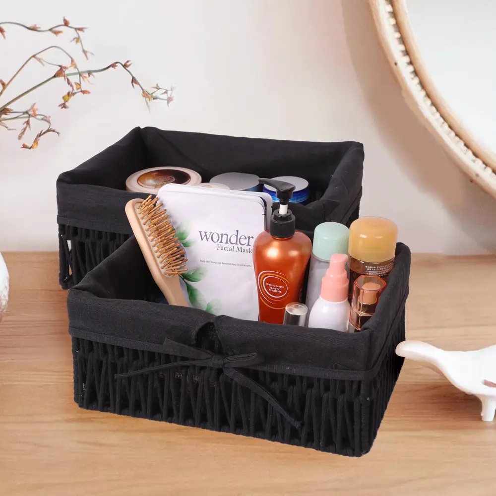 Корзина Konsensa 34x15x24 см полиэстер цвет черный STLM-2153830 - Вид №4